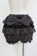画像3: Angelic Pretty / ドットシフォンブルマ Free ブラック/ピンク H-26-05-02-1016-AP-PA-NS-ZH (3)
