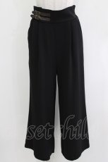 画像1: axes femme / ダブルベルトフレアパンツ M ブラック H-26-05-02-1019-AX-PA-NS-ZH (1)