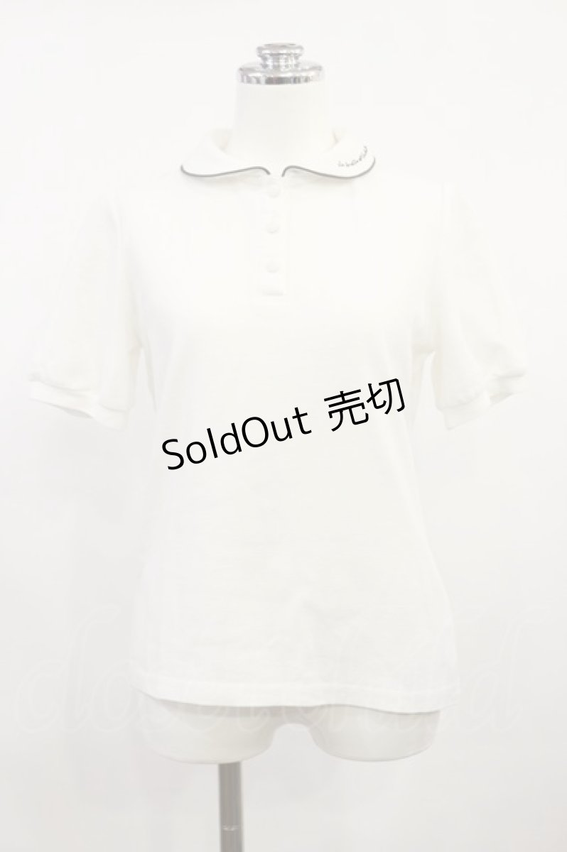画像1: Fi.n.t / ロゴ刺繍ポロシャツ Free OFF WHITE H-26-05-02-025-CA-BL-NS-ZH (1)
