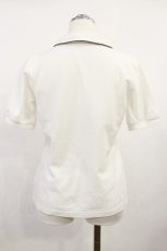 画像2: Fi.n.t / ロゴ刺繍ポロシャツ Free OFF WHITE H-26-05-02-025-CA-BL-NS-ZH (2)