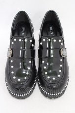 画像1: EATME / ストーンローファー M/23.5cm ブラック H-26-05-03-001-LO-SH-NS-ZH (1)