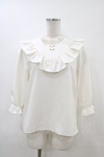画像1: evelyn / プチローズフリルブラウス Free オフ H-26-05-03-050-LO-BL-NS-ZH (1)