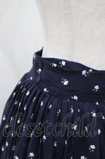 画像4: Jane Marple / Sprinkled flowers wrapped skirt  ネイビー H-26-05-03-1030-JM-SK-KB-ZH (4)