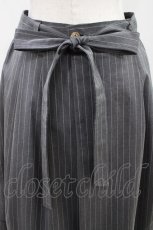 画像4: Jane Marple / British stripe tea house skirt  gray-stripe H-26-05-03-1037-JM-SK-KB-ZH (4)