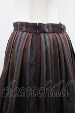 画像4: Jane Marple Dans Le Salon / Old England stripe quatre tuck skirt M ワイン H-26-05-03-1038-JM-SK-KB-ZH (4)