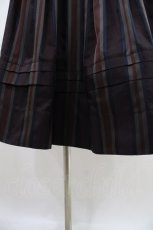 画像5: Jane Marple Dans Le Salon / Old England stripe quatre tuck skirt M ワイン H-26-05-03-1038-JM-SK-KB-ZH (5)