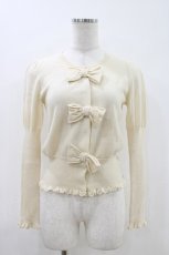 画像1: Emily Temple cute / 3つリボンカーディガン  アイボリー H-26-05-03-1005-ET-TO-KB-ZH (1)
