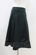 画像2: Jane Marple / Cashmere Doeskin Gored Skirt  ダークグリーン H-26-05-03-1016-JM-SK-KB-ZH (2)