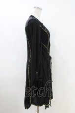 画像2: Ozz oneste / メッシュレイヤードロングカーディガン  黒 H-26-05-03-1003-OO-TO-KB-ZH (2)