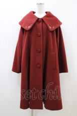画像1: an another angelus / ローズ刺繍ビッグカラーオーバーコート Free Bordeaux H-26-05-03-059-CA-CO-NS-ZH (1)