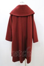 画像2: an another angelus / ローズ刺繍ビッグカラーオーバーコート Free Bordeaux H-26-05-03-059-CA-CO-NS-ZH (2)