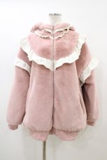 画像1: Manon Mimie / By Colour Frill Fur Blouson Free ピンク H-26-05-03-060-GO-CO-NS-ZH (1)