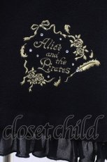 画像3: ALICE and the PIRATES / フェザーローズ刺繍のケープ付きコート Free ブラック H-26-05-03-016-PA-CO-NS-ZH (3)