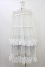 画像2: MR corset / Aラインロングスリーブワンピース  白 H-26-05-04-040-PU-OP-AK-ZH (2)