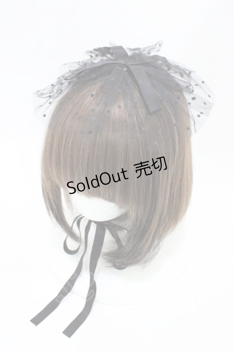 画像1: MARBLE / ドットチュールキャノティエ  黒 H-26-05-04-005-GO-AC-AK-ZH (1)