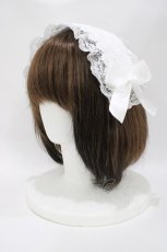 画像1: MIHO MATSUDA / ヘッドドレス  白 H-26-05-04-1001-GO-AC-AK-ZH (1)
