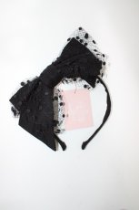画像4: Melody BasKet / Dollyリボンカチューシャ  ブラック H-26-05-04-1003-LO-AC-KB-ZH (4)