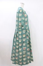 画像2: Jane Marple Dans Le Salon / British potteriesデイドレス  ピーコックブルー H-26-05-04-1011-JM-OP-KB-ZH (2)