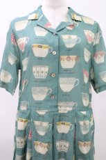 画像4: Jane Marple Dans Le Salon / British potteriesデイドレス  ピーコックブルー H-26-05-04-1011-JM-OP-KB-ZH (4)