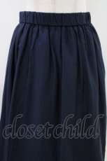 画像3: Jane Marple Dans Le Salon / シルクコットンロングギャザースカート  ネイビー H-26-05-04-1015-JM-SK-KB-ZH (3)