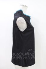 画像2: Qutie Frash / 着物衿インナータンクトップ  ブラック×ブルーグリーン H-26-05-04-1023-QU-TO-KB-ZH (2)