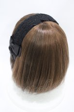 画像2: m petit by misako / TT*AMレースカチューシャ  ブラック H-26-05-05-1004-LO-AC-NS-ZH (2)