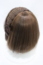 画像2: m petit by misako / TT*AMレースカチューシャ  ブラウン H-26-05-05-1005-LO-AC-NS-ZH (2)