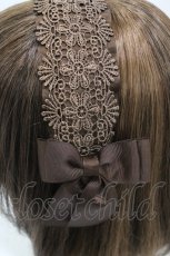 画像3: m petit by misako / TT*AMレースカチューシャ  ブラウン H-26-05-05-1005-LO-AC-NS-ZH (3)
