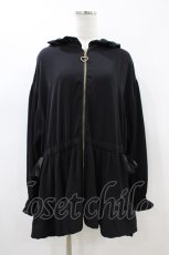 画像1: Secret Honey / リボンフリルボリュームパーカー M ブラック H-26-05-05-1058-CA-TO-NS-ZH (1)