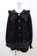 画像1: DearMyLove / ハートレースリボンセーラー裏毛チュニックブルゾン M~L ブラック H-26-05-05-1060-EL-TO-NS-ZH (1)