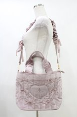 画像1: m petit by misako / AM* NIベロアリボン2WAY  ピンク H-26-05-05-1022-LO-BG-NS-ZH (1)