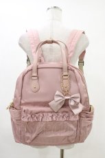画像1: m petit by misako / AMリボンチャームツキリュック  ピンク H-26-05-05-1023-LO-BG-NS-ZH (1)