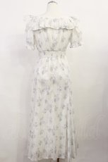 画像2: evelyn / バストリボン花柄ワンピース Free オフ/ネイビー H-26-05-05-017-LO-OP-NS-ZH (2)