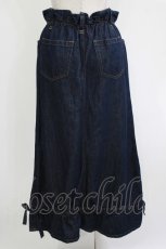 画像3: Jane Marple Dans Le Salon / Cotton Linen Denim Drawstring Skirt  ブルー H-26-05-06-035-JM-SK-KB-ZH (3)