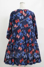 画像3: Jane Marple / Anniversary ribbonsティアードドレス  ネイビー H-26-05-06-004-JM-OP-KB-ZH (3)