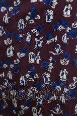 画像4: Jane Marple Dans Le Salon / Dance with rosesのラッフルフリルブラウス  ボルドー H-26-05-06-055-JM-BL-KB-ZH (4)