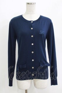 ジェーンマーブル　長袖綿ニット　ネイビー Jane Marple（ジェーンマープル）の古着 ロリィタトップス！