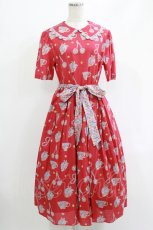 画像1: Jane Marple / Bonjour Millefleursのコレットドレス  ローズ H-26-05-06-010-JM-OP-KB-ZH (1)