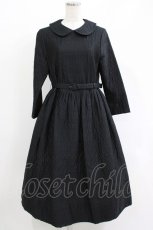 画像1: Jane Marple / Vintage quilt Colette dress  ブラック H-26-05-06-011-JM-OP-KB-ZH (1)