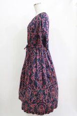 画像2: Jane Marple Dans Le Salon / Marie Antoinette drawstring sleeve dress Free ネイビー H-26-05-06-013-JM-OP-KB-ZH (2)