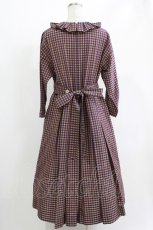 画像3: Jane Marple / アンデュラントチェックコレットドレス  マゼンタ H-26-05-06-017-JM-OP-KB-ZH (3)