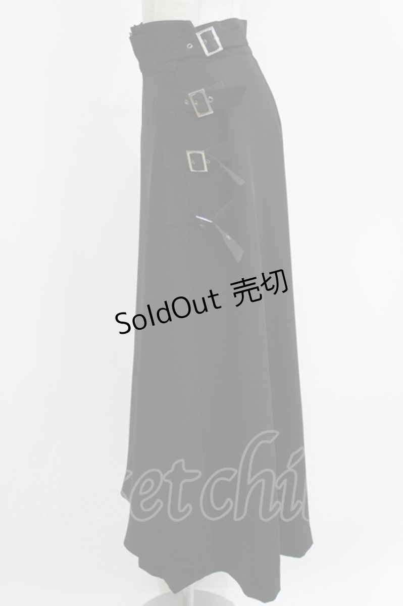画像2: ATELIER BOZ / レンスター巻スカート付ワイドパンツ  黒 H-26-05-06-024-EL-PA-AK-ZH (2)