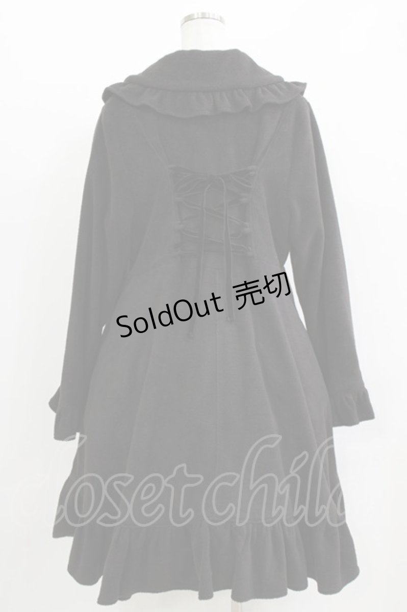 画像3: Lovely MAXICIMAM / ハニードロップコート 大きいサイズ ブラック H-26-05-07-003-LO-CO-NS-ZTC012 (3)