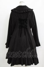 画像3: Lovely MAXICIMAM / ハニードロップコート 大きいサイズ ブラック H-26-05-07-003-LO-CO-NS-ZH (3)