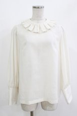 画像1: Maison de minette / tuck collar blouse M アイボリー H-26-05-07-046-LO-BL-NS-ZH (1)
