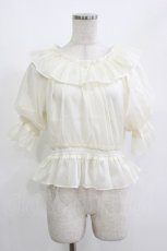 画像1: F&A / シアーオフショルフリルプルオーバーブラウス Free IVORY H-26-05-07-047-CA-BL-NS-ZH (1)
