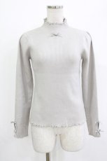 画像1: m petit by misako / メローハイネックニットプルオーバー M グレー H-26-05-07-050-LO-TO-NS-ZH (1)