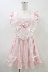 画像1: BABY,THE STARS SHINE BRIGHT / BABYハートエプロン Free ピンク H-26-05-07-1048-BA-OP-NS-ZH (1)