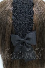 画像3: m petit by misako / AMレースカチューシャ  ブラック H-26-05-07-1005-LO-AC-NS-ZH (3)