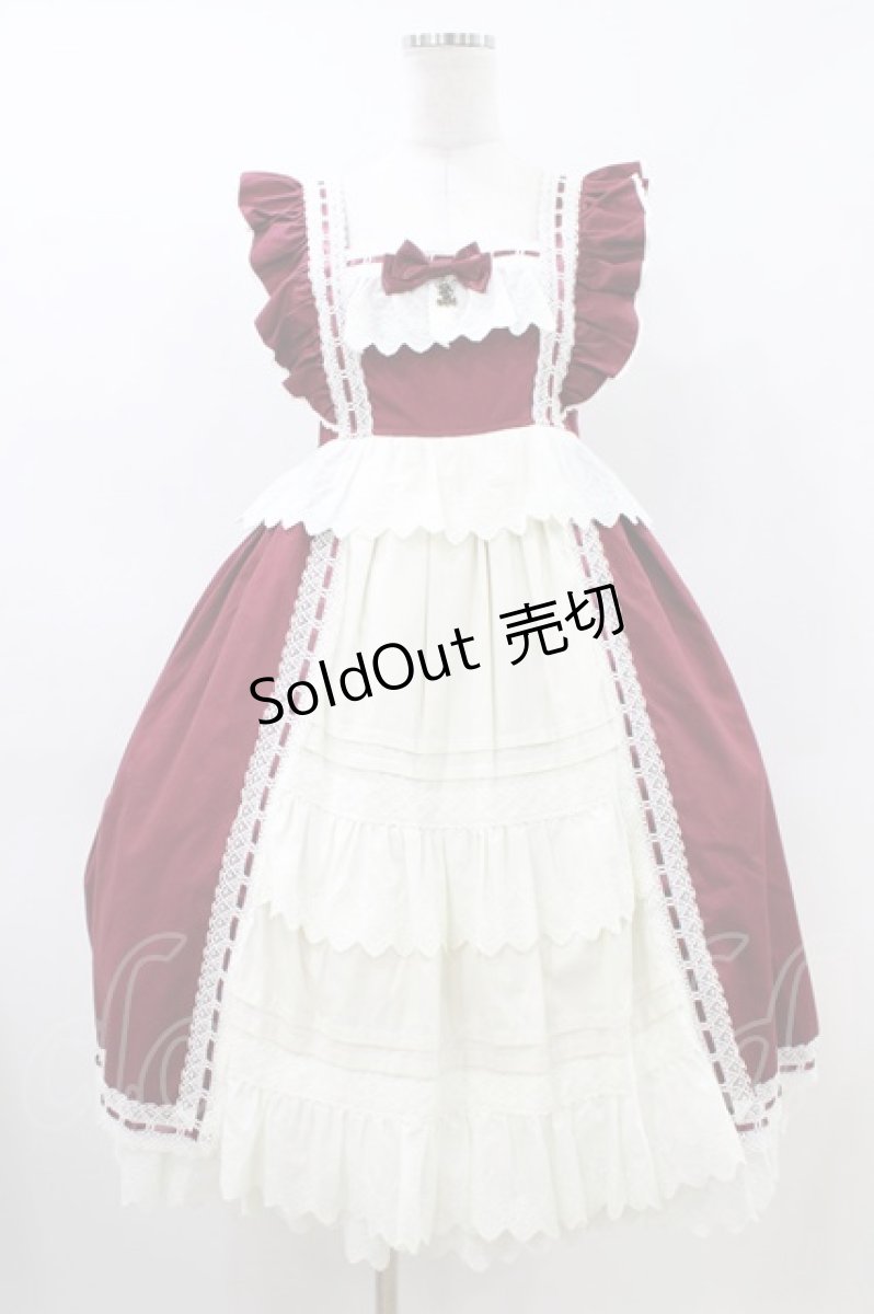 画像1: ALICE and the PIRATES / My Dear Dollベビードールジャンパースカート Free ボルドー H-26-05-07-1050-PA-OP-NS-ZH (1)